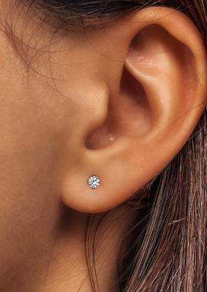 Cyanite earrings Silver 925° (rhodium) s2f/601