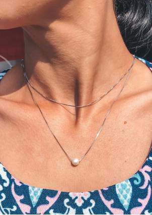 Pearl necklace Silver 925° (rhodium) kl2zh/800-85