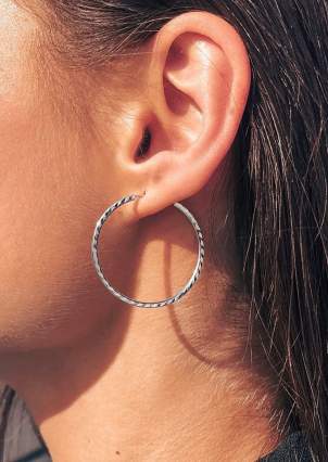 Earrings without inserts Silver 925° (rhodium) 26150301