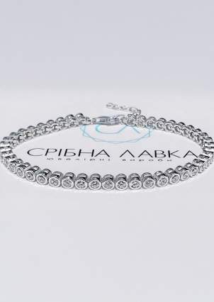Sapphire bracelet Silver 925° (rhodium) 813b