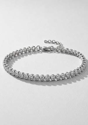 Sapphire bracelet Silver 925° (rhodium) 813b
