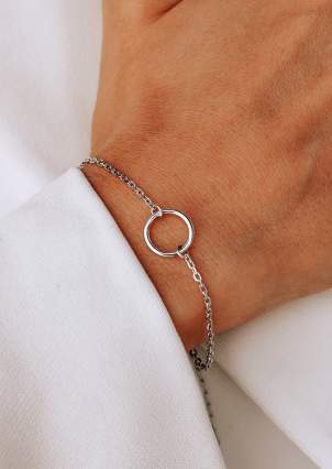 Bracelet without inserts Silver 925° (rhodium) 75206