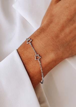Bracelet without inserts Silver 925° (rhodium) 75165