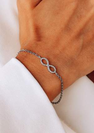 Sapphire bracelet Silver 925° (rhodium) 75157