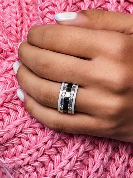 Ring Ceramics, 925° silver/jewelry ceramics, c1116h
