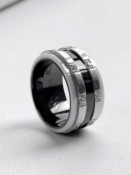 Ring Ceramics, 925° silver/jewelry ceramics, c1116h