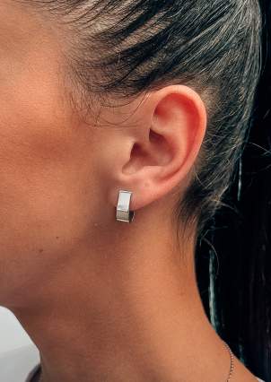 Earrings without inserts Silver 925° (rhodium) 82846