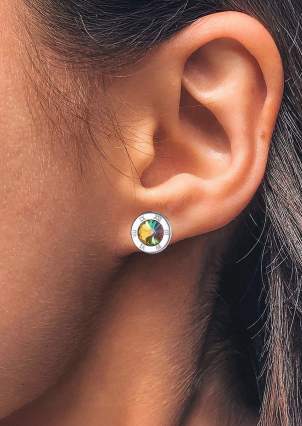 Срібні пусети зі Swarovski Zirconia