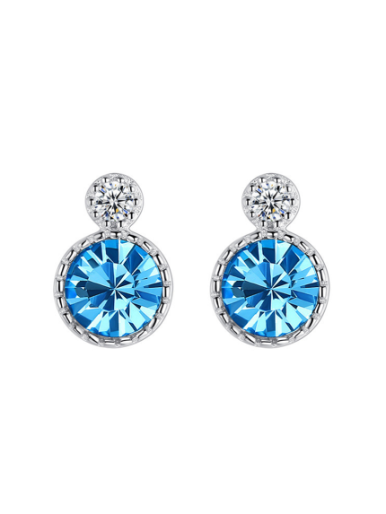 Сережки Swarovski​ Zirconia Срібло 925° (родій) swe06b