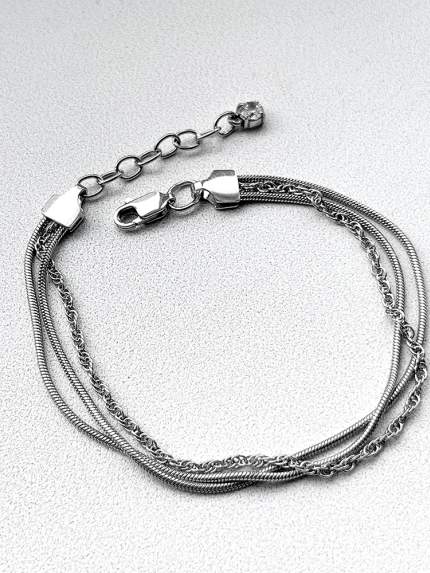 Bransoletka szafirowa Srebro 925° (rod) rs224515