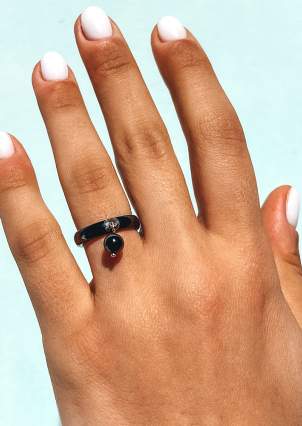 Ring Ceramics without inserts silver 925/ jewelry ceramics c1128h