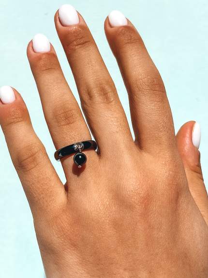 Ring Ceramics without inserts silver 925/ jewelry ceramics c1128h
