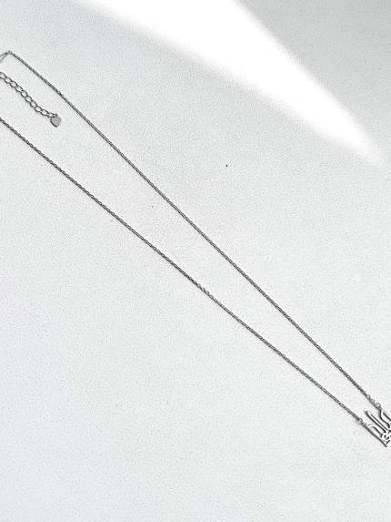 Naszyjnik bez wkładek Srebro 925° (rod) 001353