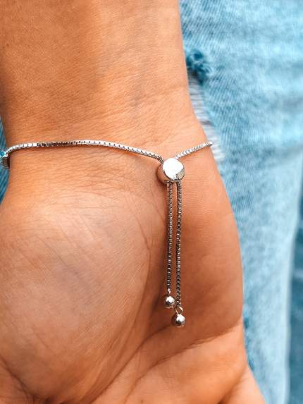 Fianite bracelet (AAAA) 925° silver (rhodium) SB43BE