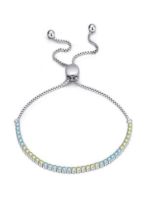 Fianite bracelet (AAAA) 925° silver (rhodium) SB43BE