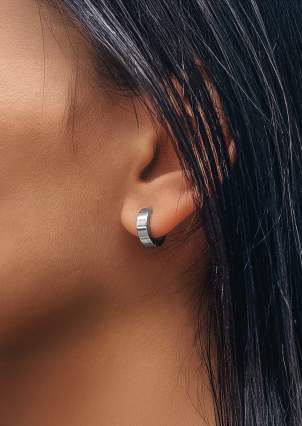Earrings without inserts Silver 925° (rhodium) 108110