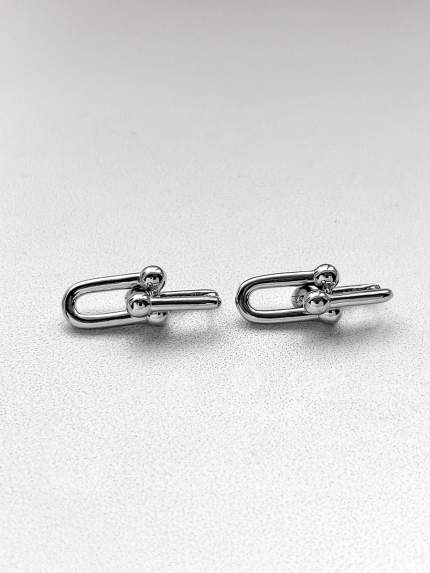 Earrings without inserts Silver 925° (rhodium) 520901