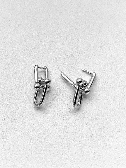 Earrings without inserts Silver 925° (rhodium) 520901