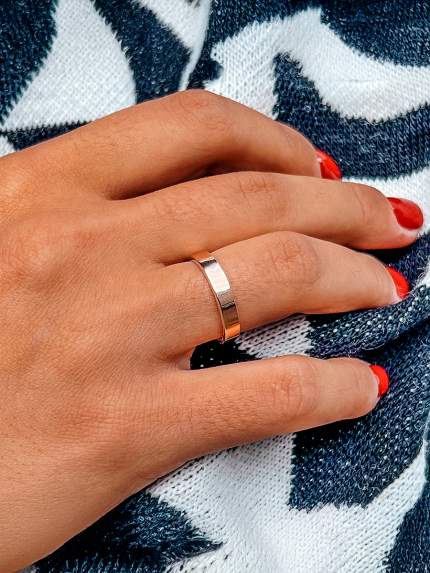 Ring without inserts Silver 925° gold 375° 000236