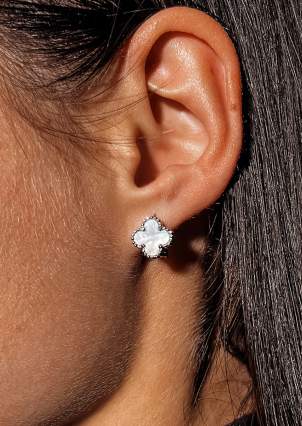 Pearl earrings Silver 925° (rhodium) 9520251b