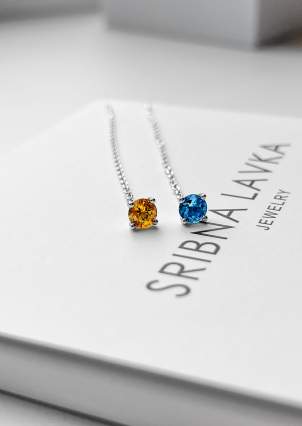 Cyanite earrings Silver 925° (rhodium) 045295
