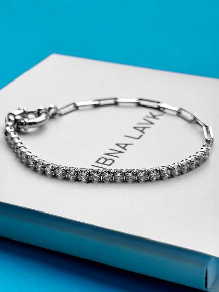 Fianite bracelet (AAAA) Silver 925° (rhodium) 957810