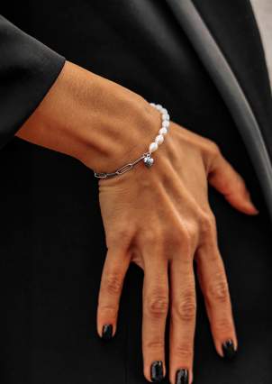 Pearl bracelet Silver 925° (rhodium) 957904