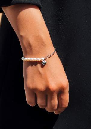 Pearl bracelet Silver 925° (rhodium) 957904