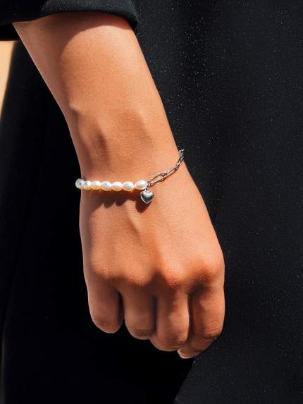Pearl bracelet Silver 925° (rhodium) 957904