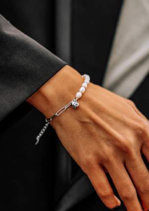 Pearl bracelet Silver 925° (rhodium) 957904