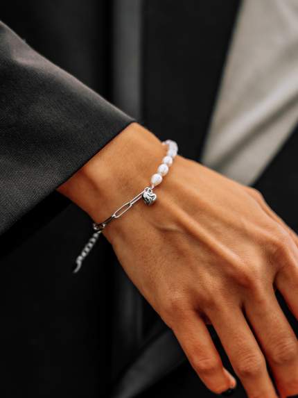 Pearl bracelet Silver 925° (rhodium) 957904