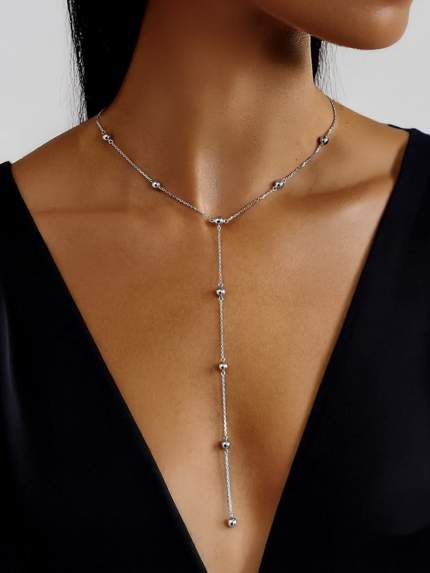 Necklace without inserts Silver 925° (rhodium) 957912