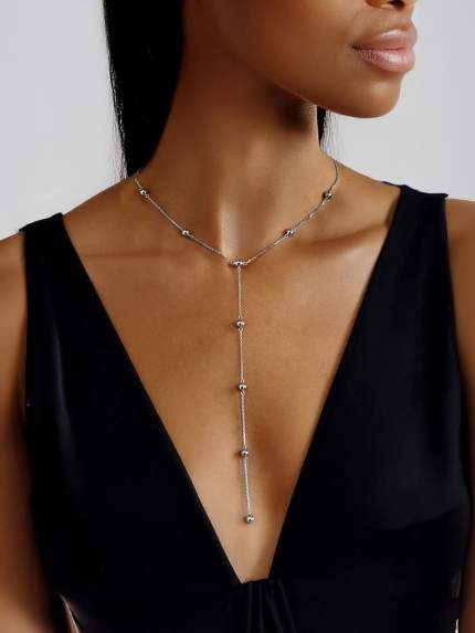 Necklace without inserts Silver 925° (rhodium) 957912