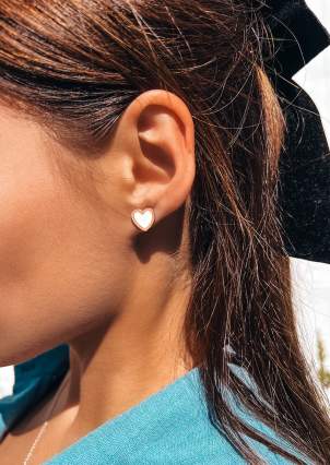 Enamel earrings Silver 925° gold 375° 100757b