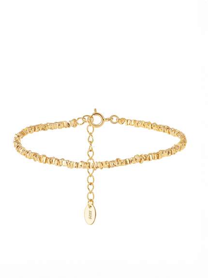 Браслет без вставок Срібло 925° (позолота) GZB209G