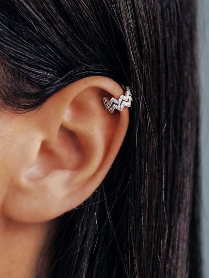 Cyanite earrings Silver 925° (rhodium) 520927