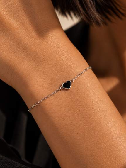 Enamel bracelet Silver 925° (rhodium) 132010