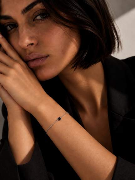 Enamel bracelet Silver 925° (rhodium) 132010