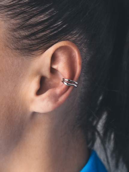 Earrings without inserts Silver 925° (rhodium) 957994