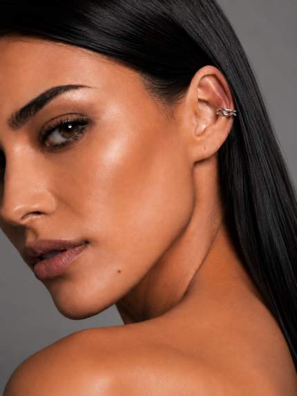 Earrings without inserts Silver 925° (rhodium) 957994