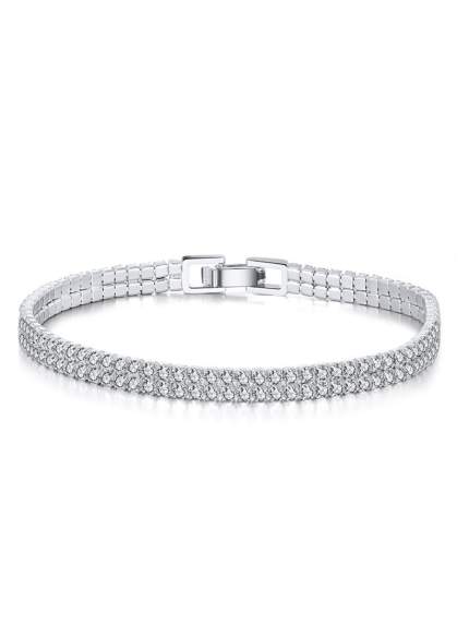 Fianite bracelet (AAAAA) Silver 925° (rhodium) 957974