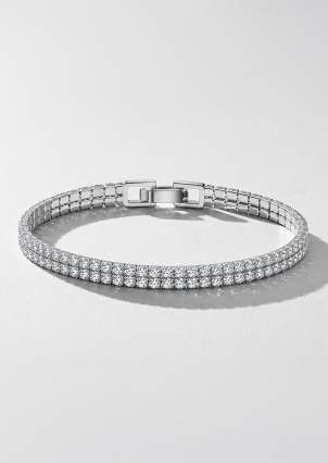 Fianite bracelet (AAAAA) Silver 925° (rhodium) 957974