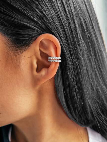 Cyanite earrings Silver 925° (rhodium) GSE682P