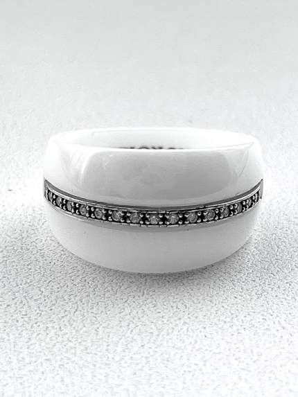 Ring Ceramics, 925° silver/jewelry ceramics c1107b