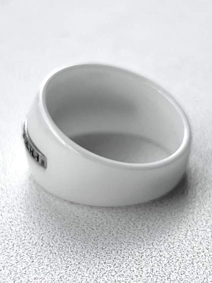 Ring Ceramics, 925° silver/jewelry ceramics c1107b