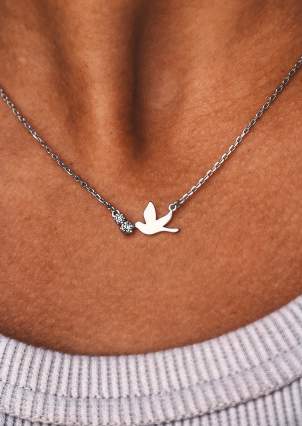 Necklace without inserts Silver 925° (rhodium) 3124