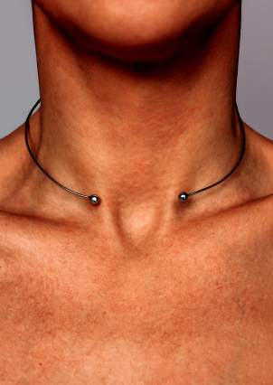 Necklace without inserts Silver 925° (rhodium) 978550