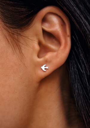 Earrings without inserts Silver 925° (rhodium) 978625