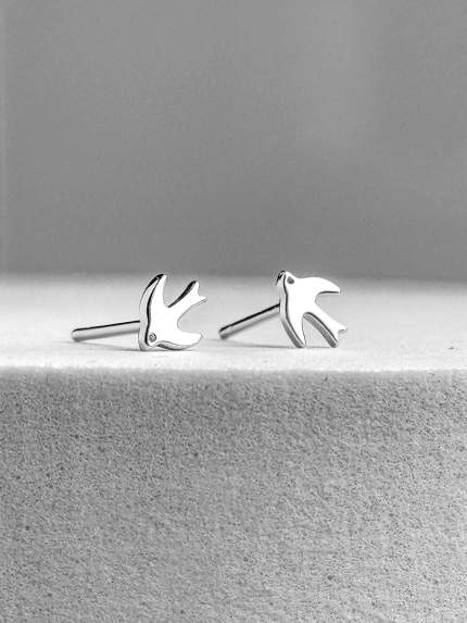 Earrings without inserts Silver 925° (rhodium) 978625
