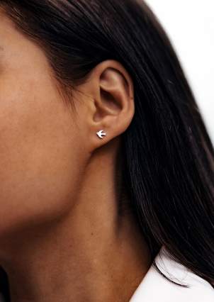 Earrings without inserts Silver 925° (rhodium) 978625